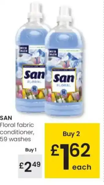 Eroski SAN Floral fabric conditioner, 59 washes oferta