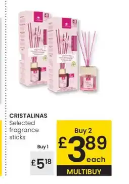 Eroski CRISTALINAS Selected fragrance sticks oferta
