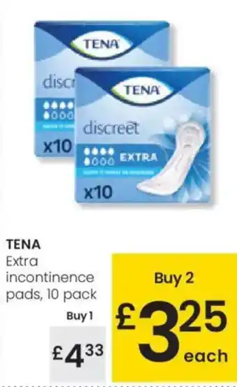 Eroski TENA Extra incontinence pads oferta