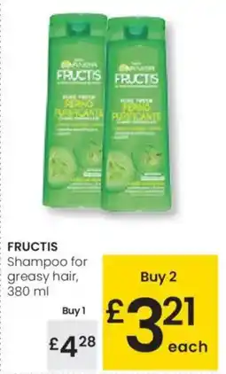 Eroski FRUCTIS Shampoo for greasy hair oferta