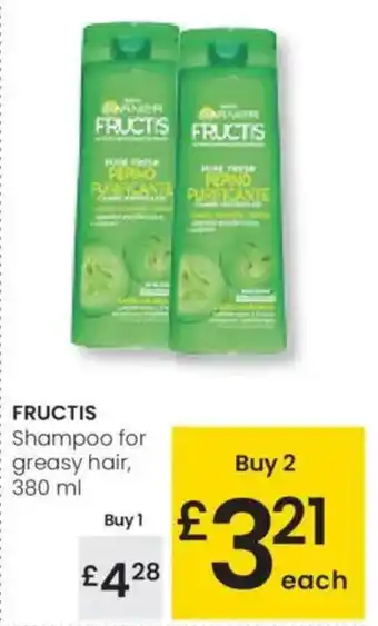 Eroski FRUCTIS Shampoo for greasy hair oferta