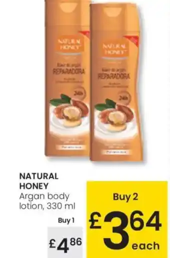 Eroski NATURAL HONEY Argan body lotion oferta