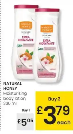 Eroski NATURAL HONEY Moisturising body lotion, oferta
