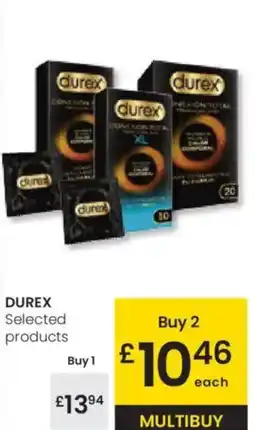 Eroski DUREX Selected products oferta