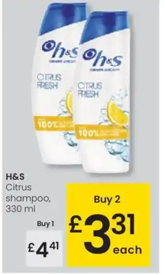 Eroski H&S Citrus shampoo oferta