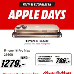 MediaMarkt Apple - iphone 16 pro max oferta