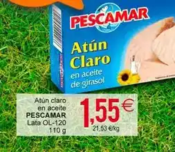 Plenus Supermercados Pescamar - atún claro en aceite de girasol oferta