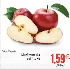 Plenus Supermercados Maza vermella oferta