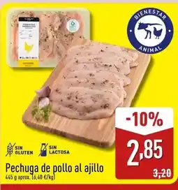 ALDI Pechuga de pollo al ajillo oferta