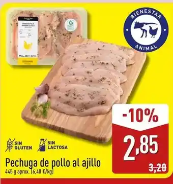 ALDI Pechuga de pollo al ajillo oferta