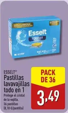 ALDI Esselt - pastillas lavavajillas todo en 1 oferta