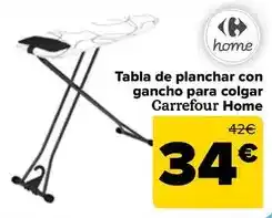 Carrefour Carrefour home - tabla de planchar con gancho para colgar oferta