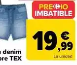 Carrefour Tex - bermuda denim hombre oferta