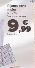 Carrefour Pijama corto mujer oferta