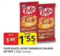Supermercados MAS Caramelo - chocolate leche salado oferta