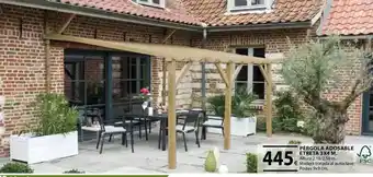 CMB Bricolage Pérgola adosable etreta 3x4 m oferta