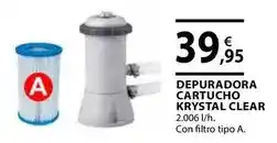 CMB Bricolage Depuradora cartucho krystal clear oferta