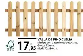 CMB Bricolage Valla de pino clelia oferta