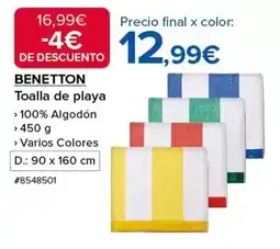 Costco Benetton - toalla de playa oferta
