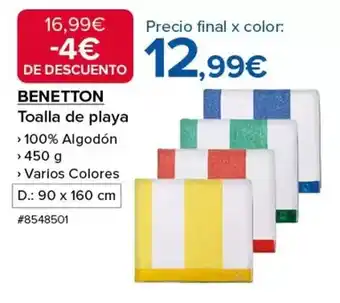 Costco Benetton - toalla de playa oferta