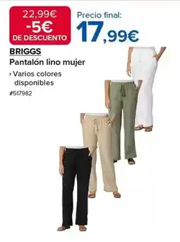 Costco Pantalón lino mujer oferta