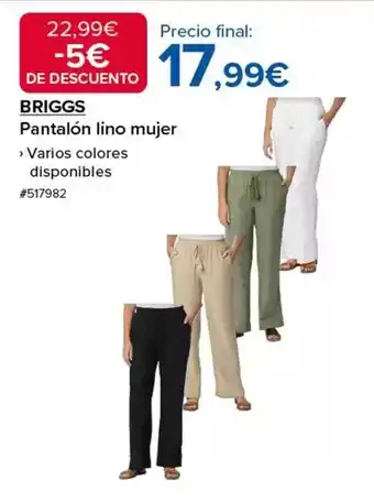 Costco Pantalón lino mujer oferta