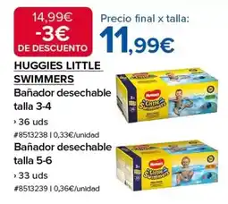 Costco Huggies - bainador desechable talla 3-4 oferta