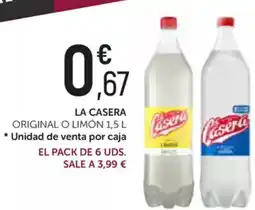 Comerco Cash & Carry LA CASERA Original o limón oferta