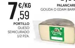 Comerco Cash & Carry PORTILLO Queso semicurado 1/2 pza. oferta