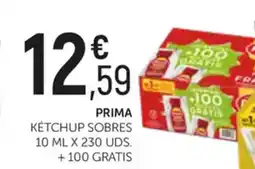Comerco Cash & Carry PRIMA Ketchup sobres 10 ml x 230 uds. +100 gratis oferta