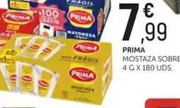 Comerco Cash & Carry PRIMA Mostaza sobres 4 g x 180 uds. oferta