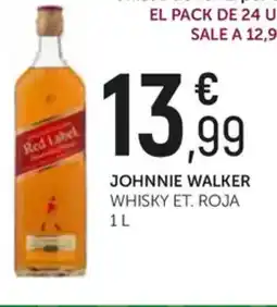Comerco Cash & Carry JOHNNIE WALKER Whisky et. roja oferta