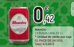 Comerco Cash & Carry MAHOU Cerveza 0,0 oferta