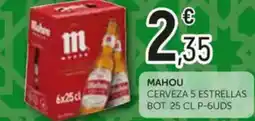Comerco Cash & Carry MAHOU Cerveza 5 estrellas bot. p-6uds oferta