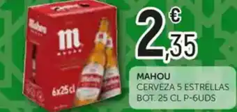 Comerco Cash & Carry MAHOU Cerveza 5 estrellas bot. p-6uds oferta