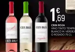 Comerco Cash & Carry CRIN ROJA Vino tinto tempranillo, blanco m. verdejo o rosado oferta