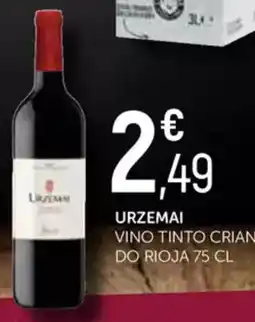 Comerco Cash & Carry URZEMAI Vino tinto crianza do rioja oferta