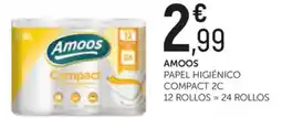 Comerco Cash & Carry AMOOS Papel higiénico compact 2c 12 rollos = 24 rollos oferta
