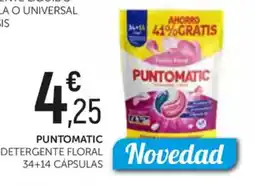 Comerco Cash & Carry PUNTOMATIC Detergente floral 34+14 cápsulas oferta