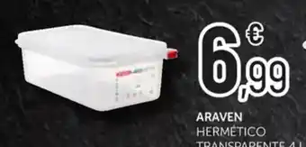 Comerco Cash & Carry ARAVEN hermético transparente oferta
