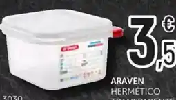 Comerco Cash & Carry ARAVEN hermético transparente oferta