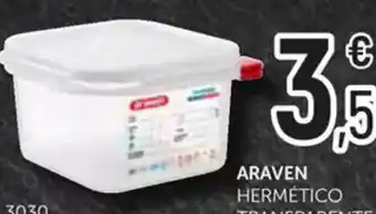 Comerco Cash & Carry ARAVEN hermético transparente oferta