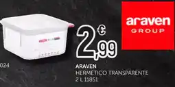 Comerco Cash & Carry ARAVEN hermético transparente oferta