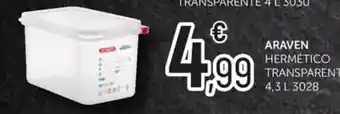 Comerco Cash & Carry ARAVEN Hermético transparente oferta