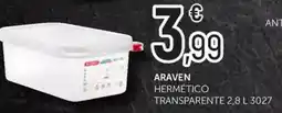 Comerco Cash & Carry ARAVEN Hermético transparente oferta