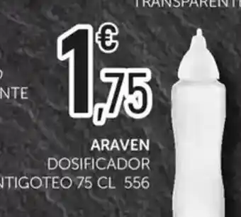 Comerco Cash & Carry ARAVEN Dosificador antigoteo oferta