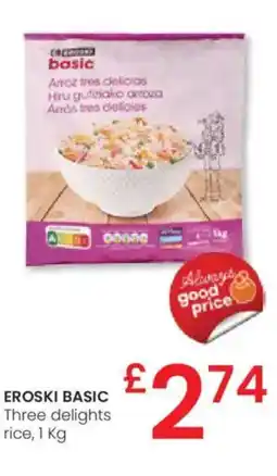 Eroski EROSKI BASIC Three delights rice oferta