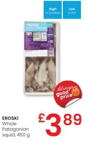 Eroski EROSKI Whole Patagonian squid oferta