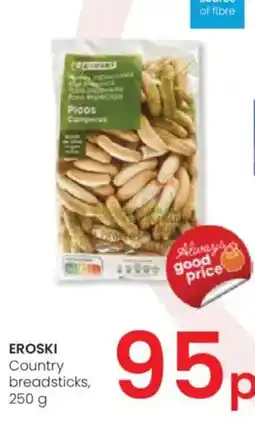 Eroski EROSKI Country breadsticks oferta