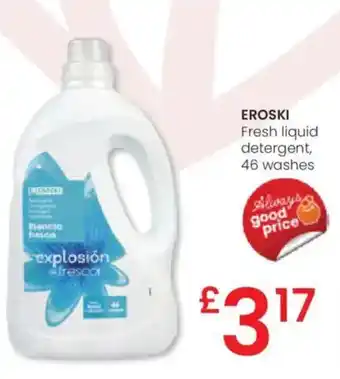 Eroski EROSKI Fresh liquid detergent, 46 washes oferta